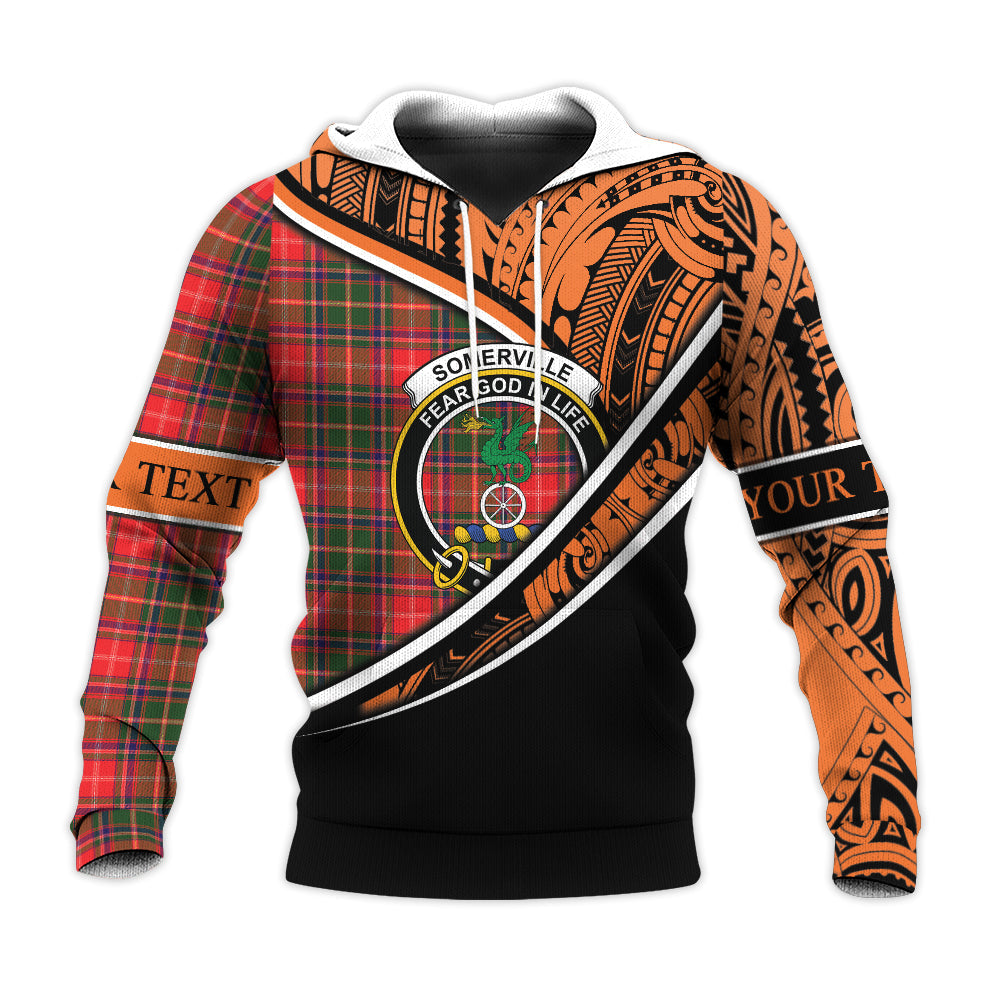 Printivon Somerville Modern Knitted Hoodie Pattern Polynesian Custom Text