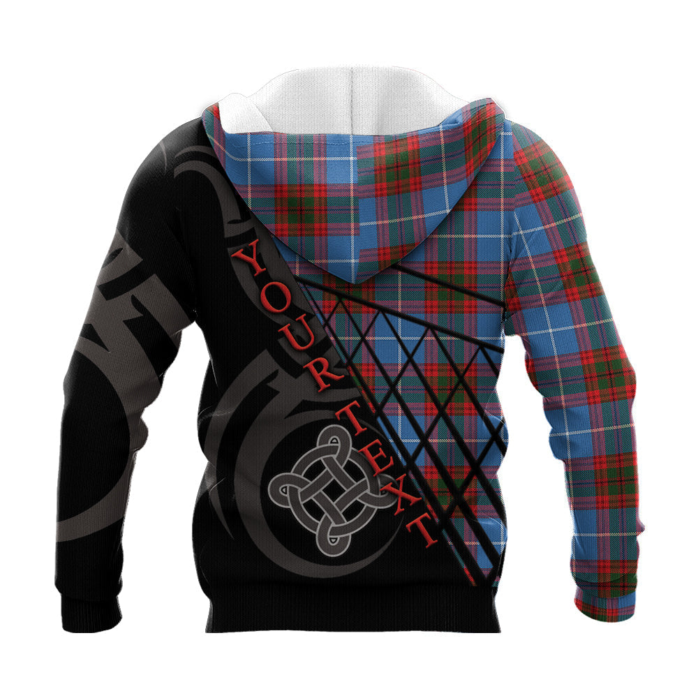 Printivon Spalding Knitted Hoodie Pattern Celtic Custom Text