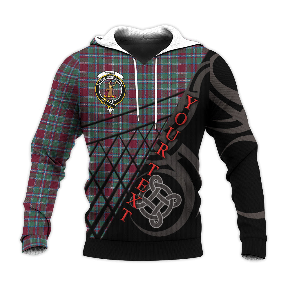 Printivon Spens Spence Knitted Hoodie Pattern Celtic Custom Text