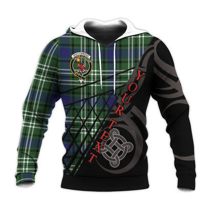 Printivon Spottiswood Knitted Hoodie Pattern Celtic Custom Text