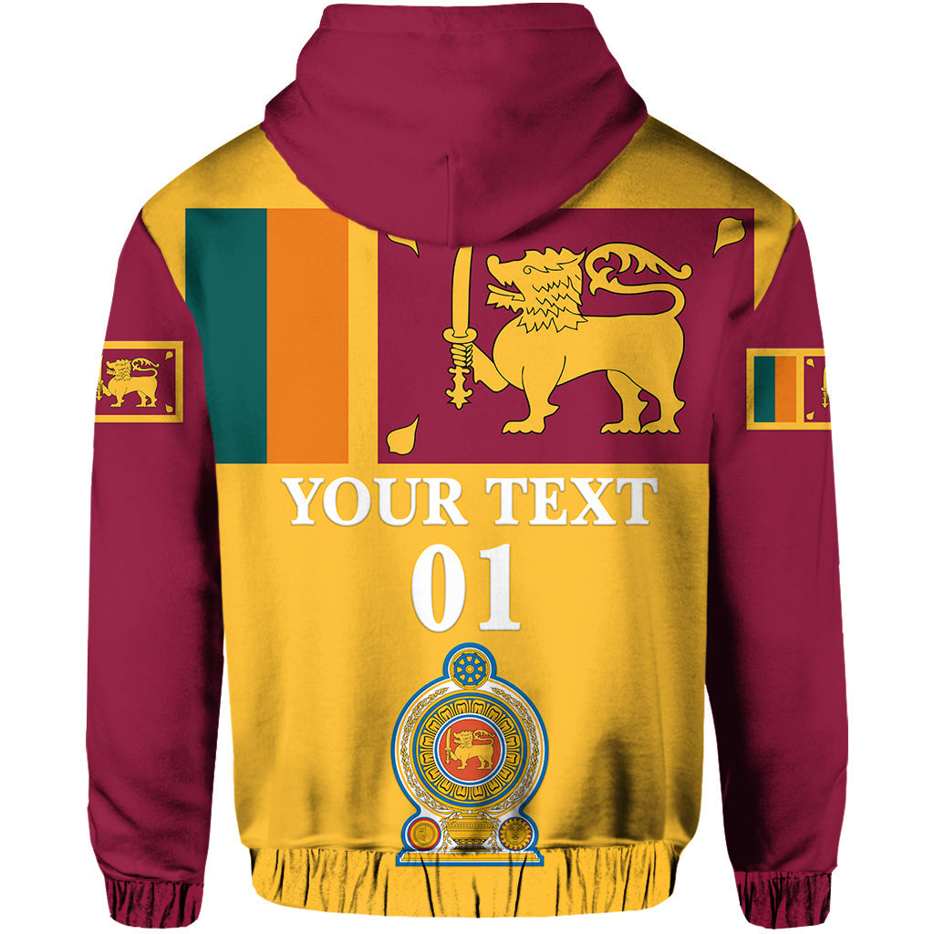 Custom Sri Lanka Hoodie Flag Vibes