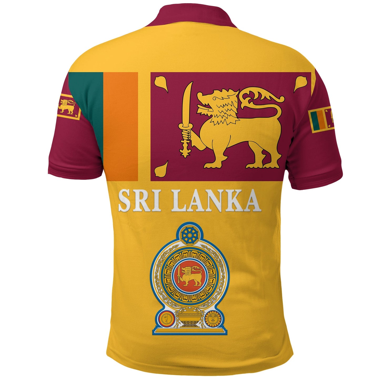 Sri Lanka Polo Shirt Flag Vibes