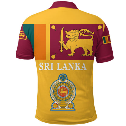 Sri Lanka Polo Shirt Flag Vibes