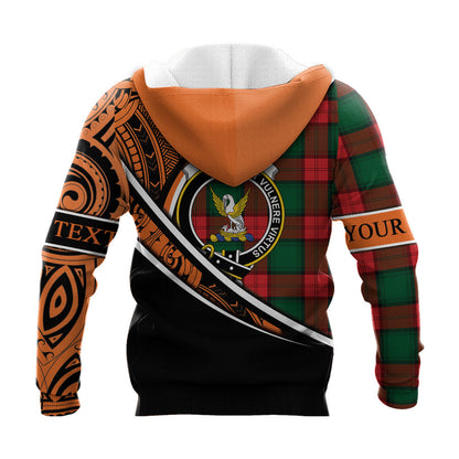 Printivon Stewart Atholl Modern Knitted Hoodie Pattern Polynesian Custom Text