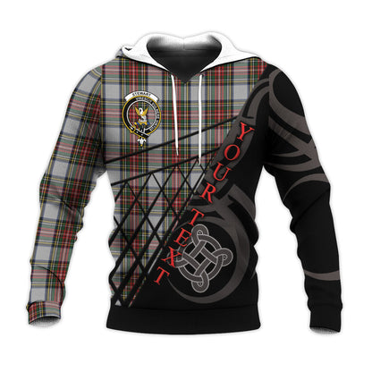 Printivon Stewart Dress Knitted Hoodie Pattern Celtic Custom Text