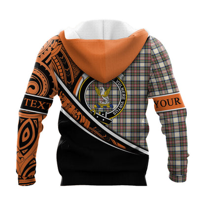 Printivon Stewart Dress Ancient Knitted Hoodie Pattern Polynesian Custom Text