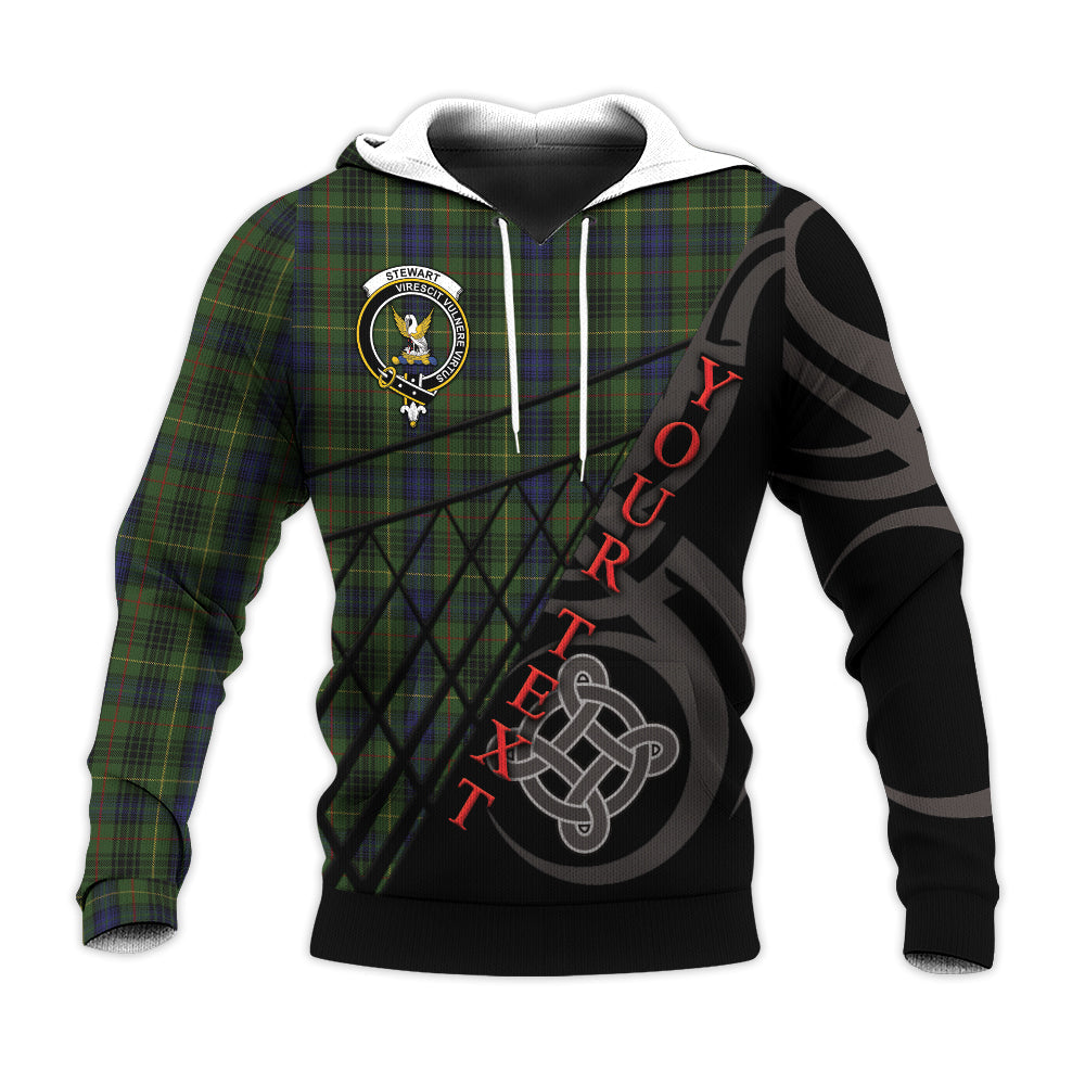 Printivon Stewart Hunting Knitted Hoodie Pattern Celtic Custom Text