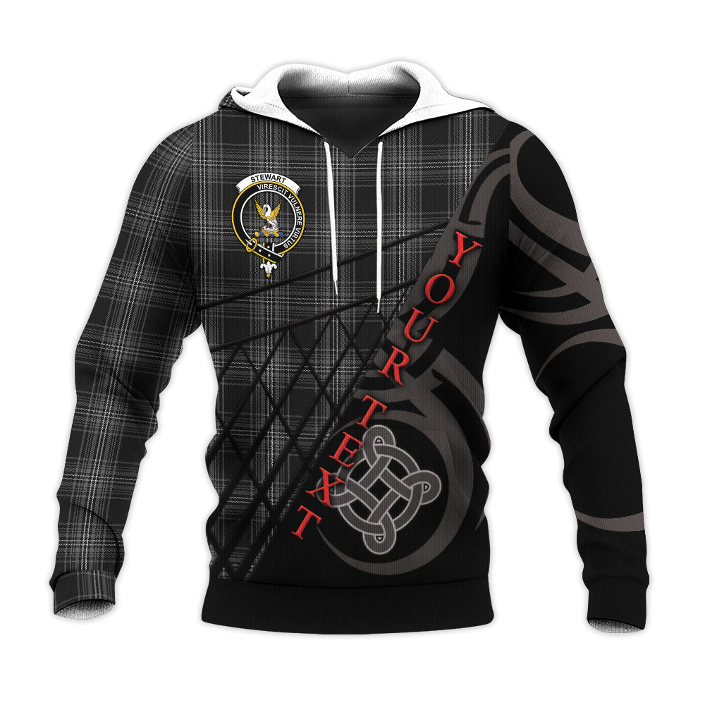 Printivon Stewart Mourning Knitted Hoodie Pattern Celtic Custom Text