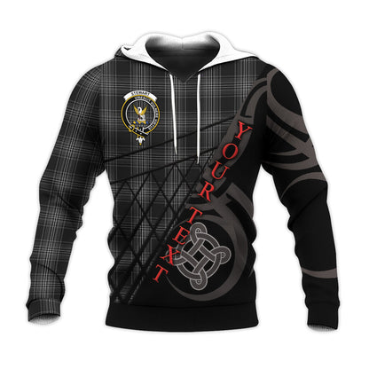 Printivon Stewart Mourning Knitted Hoodie Pattern Celtic Custom Text