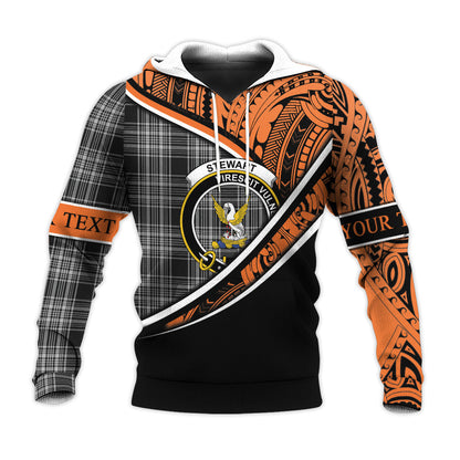 Printivon Stewart Mourning 02 Knitted Hoodie Pattern Polynesian Custom Text