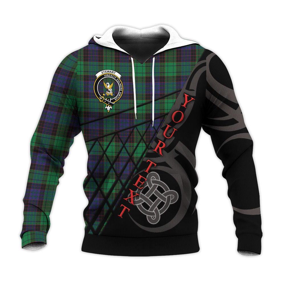 Printivon Stewart Old Modern Knitted Hoodie Pattern Celtic Custom Text