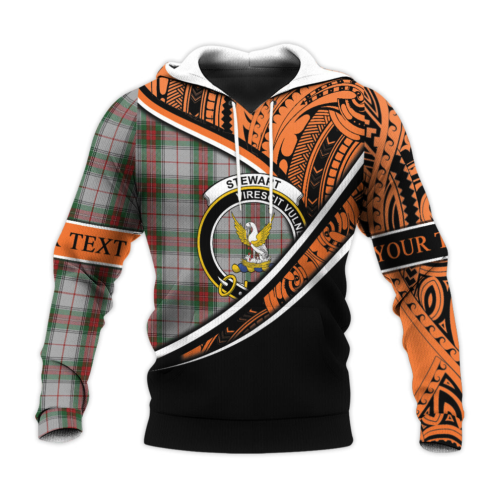 Printivon Stewart Royal 02 Knitted Hoodie Pattern Polynesian Custom Text