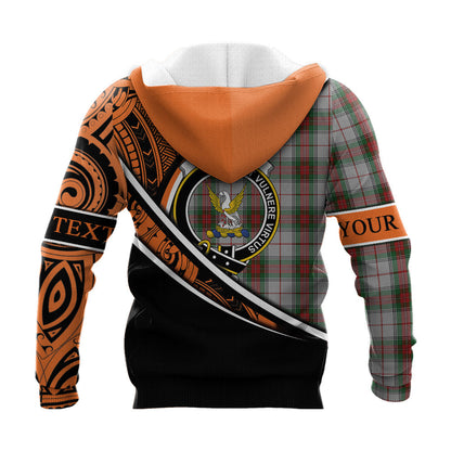 Printivon Stewart Royal 02 Knitted Hoodie Pattern Polynesian Custom Text