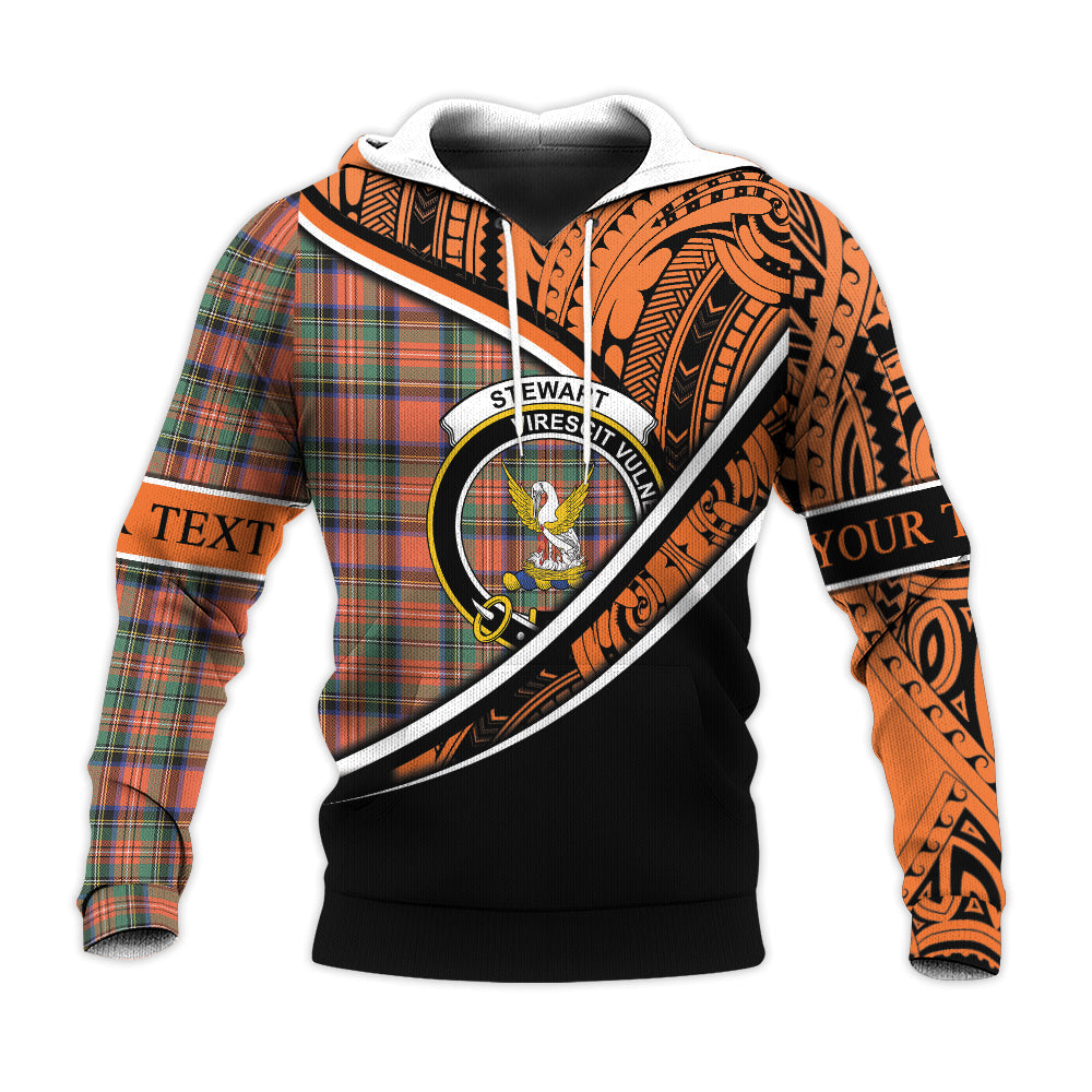Printivon Stewart Royal Ancient Knitted Hoodie Pattern Polynesian Custom Text