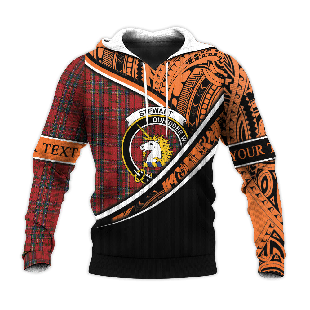 Printivon Stewart Of Appin 03 Knitted Hoodie Pattern Polynesian Custom Text