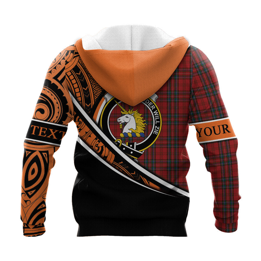 Printivon Stewart Of Appin 03 Knitted Hoodie Pattern Polynesian Custom Text