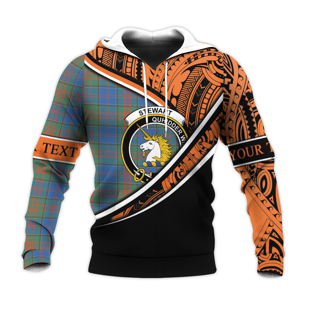 Printivon Stewart Of Appin Hunting Ancient Knitted Hoodie Pattern Polynesian Custom Text