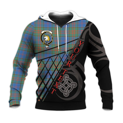 Printivon Stewart Of Appin Hunting Ancient Knitted Hoodie Pattern Celtic Custom Text