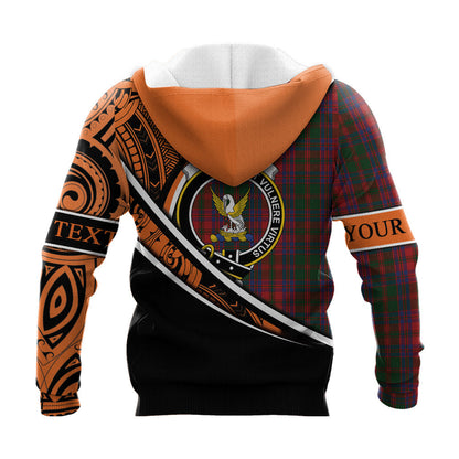 Printivon Stewart Of Urrard Knitted Hoodie Pattern Polynesian Custom Text