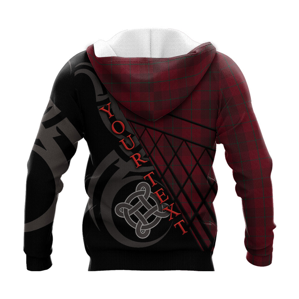 Printivon Stirling Of Keir Knitted Hoodie Pattern Celtic Custom Text