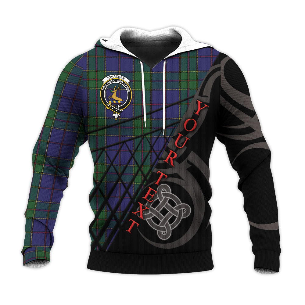 Printivon Strachan Knitted Hoodie Pattern Celtic Custom Text