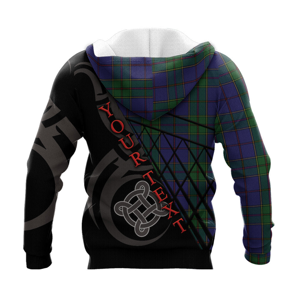 Printivon Strachan Knitted Hoodie Pattern Celtic Custom Text
