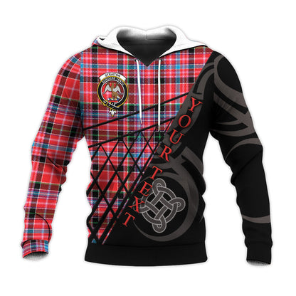 Printivon Straiton Knitted Hoodie Pattern Celtic Custom Text