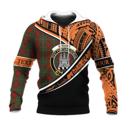 Printivon Strange Knitted Hoodie Pattern Polynesian Custom Text