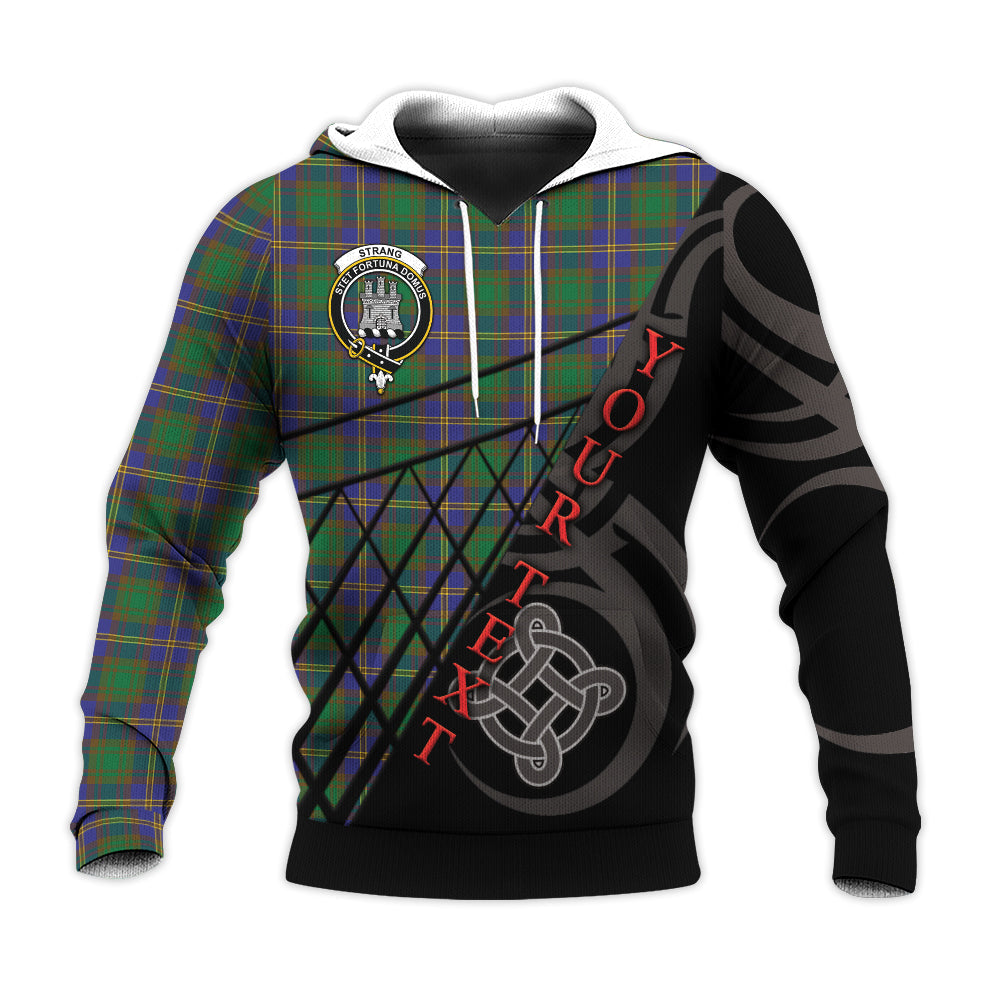 Printivon Strange Of Balkaskie Knitted Hoodie Pattern Celtic Custom Text