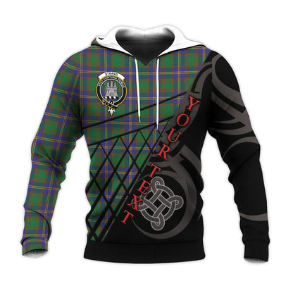 Printivon Strange Of Balkaskie Knitted Hoodie Pattern Celtic Custom Text