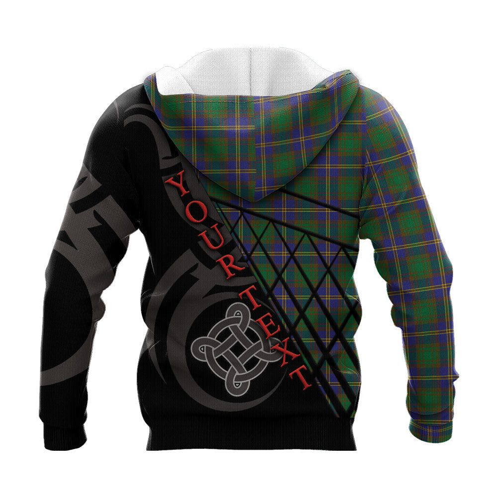 Printivon Strange Of Balkaskie Knitted Hoodie Pattern Celtic Custom Text