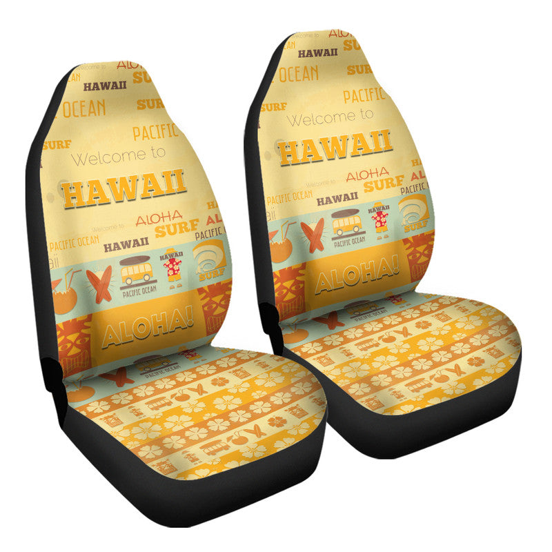 Hawaii Surf Retro Style Car Seat Cover