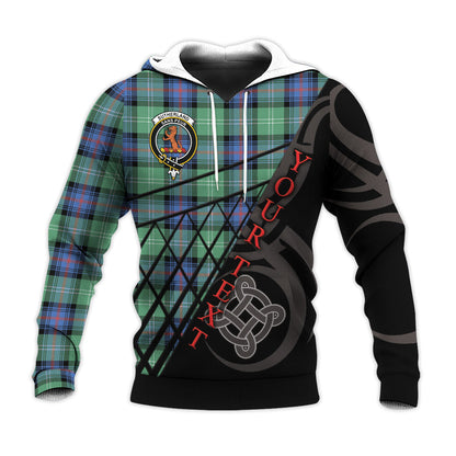 Printivon Sutherland Ancient Knitted Hoodie Pattern Celtic Custom Text