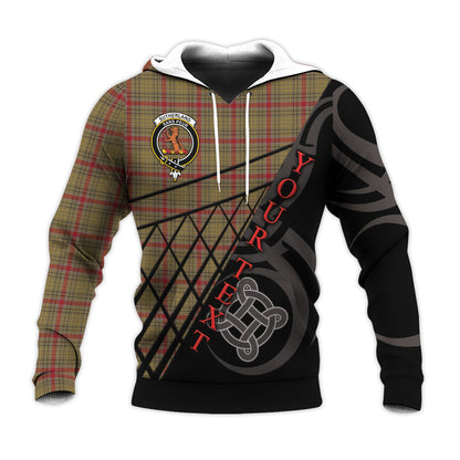 Printivon Sutherland Of Duffus Knitted Hoodie Pattern Celtic Custom Text