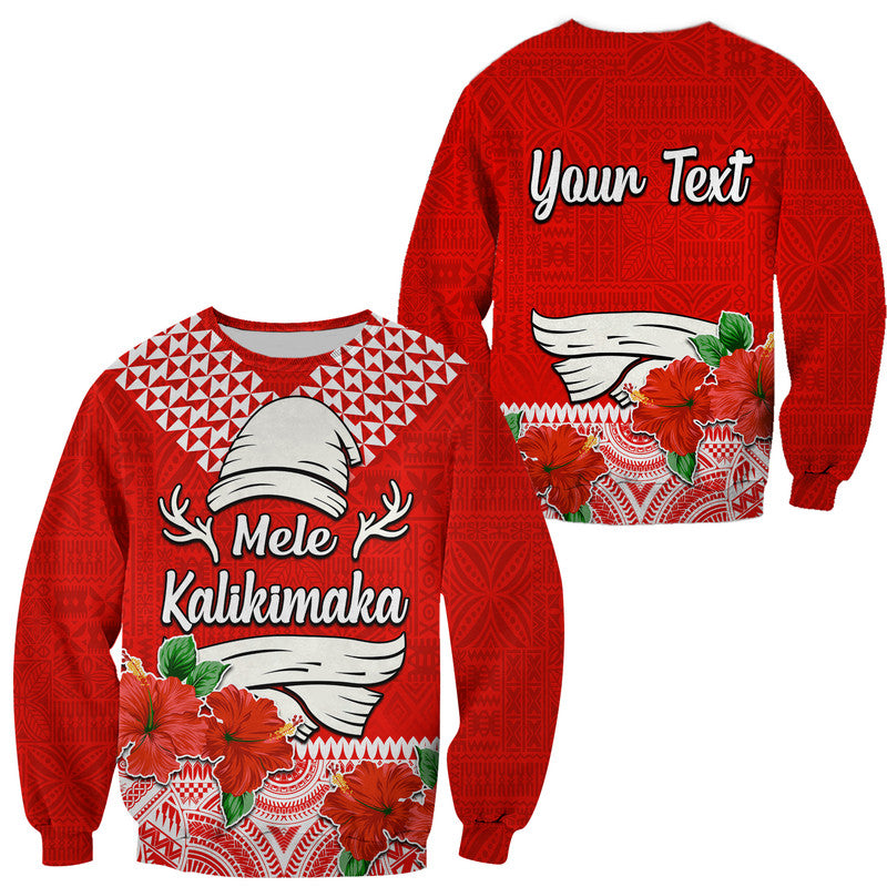 Custom Personalised Hawaii Hibiscus Flower Mele Kalikimaka Sweater