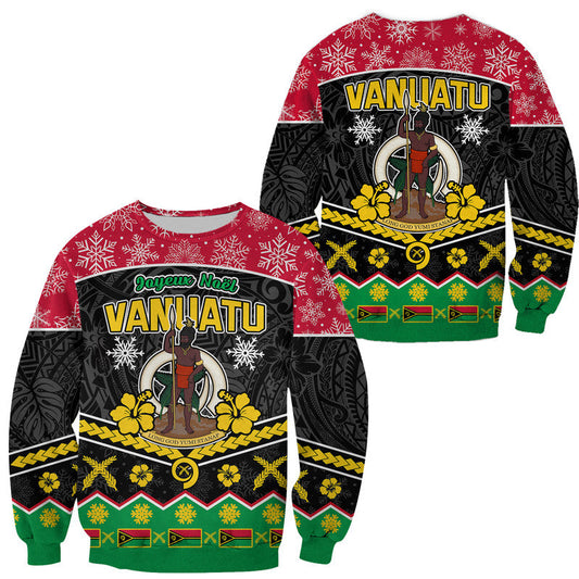 Vanuatu Tribal Polynesian Christmas Vibe Sweater