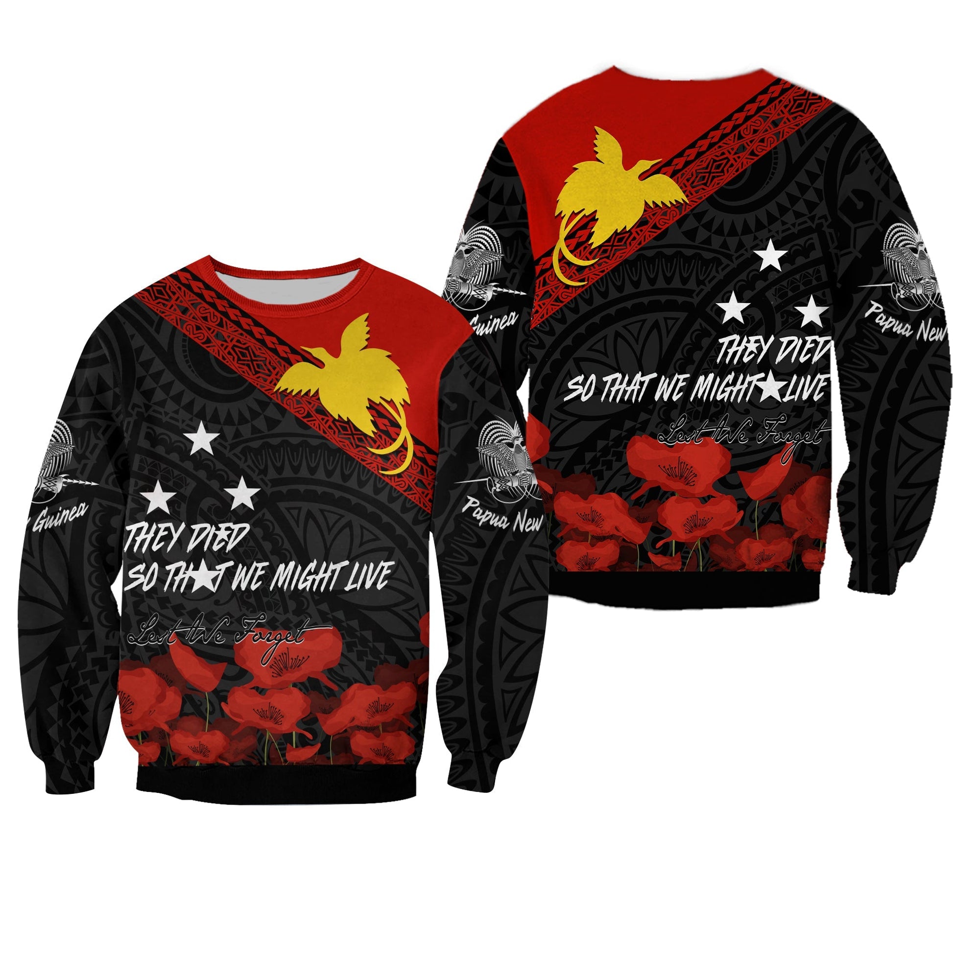 Papua New Guinea Sweatshirt PNG Remembrance Day