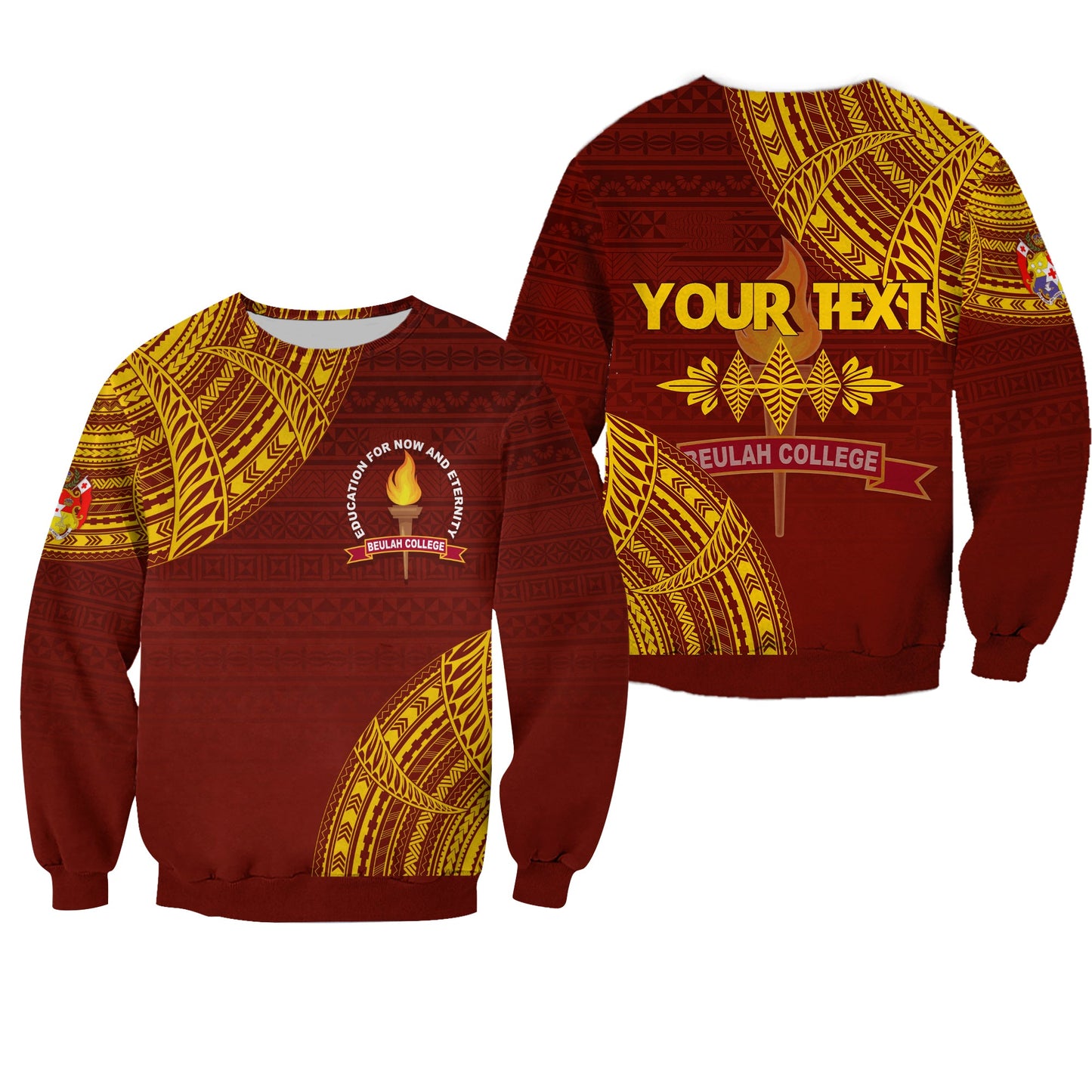 Custom Personalize Tonga Kolisi Beulah Sweatshirt BAC We Are One