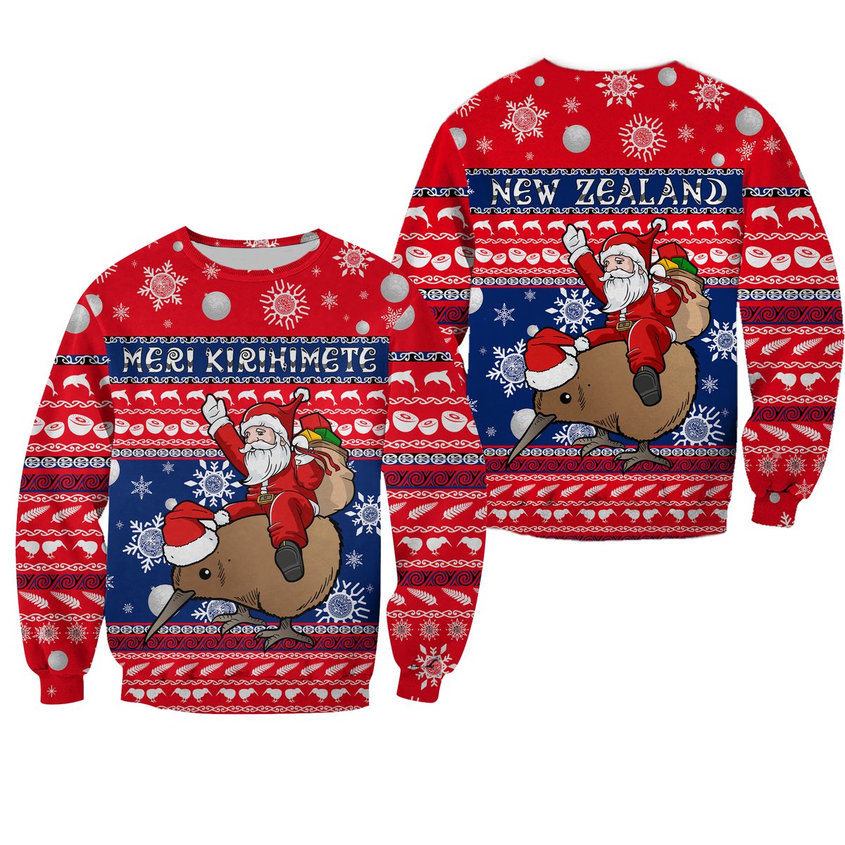 New Zealand Maori Meri Kirihimete Sweatshirt