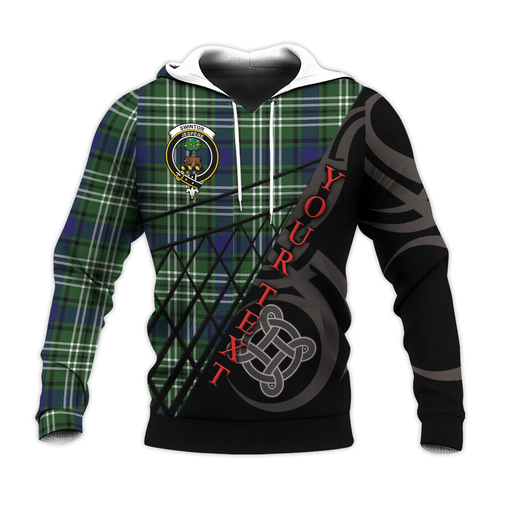 Printivon Swinton Knitted Hoodie Pattern Celtic Custom Text
