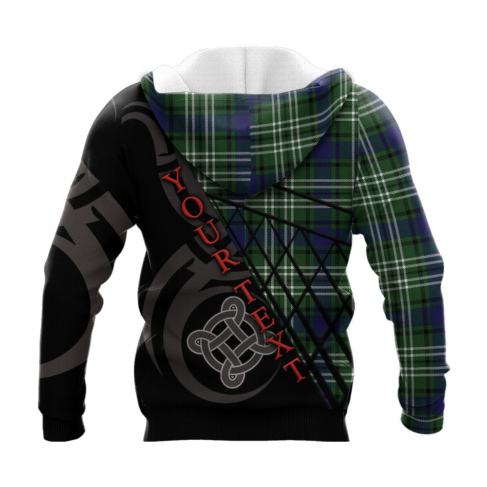 Printivon Swinton Knitted Hoodie Pattern Celtic Custom Text