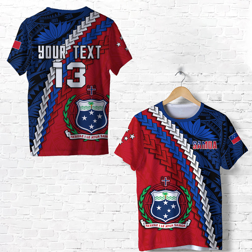 Custom Personalised Samoa Polynesian T Shirt Quotes - Custom Text And Number