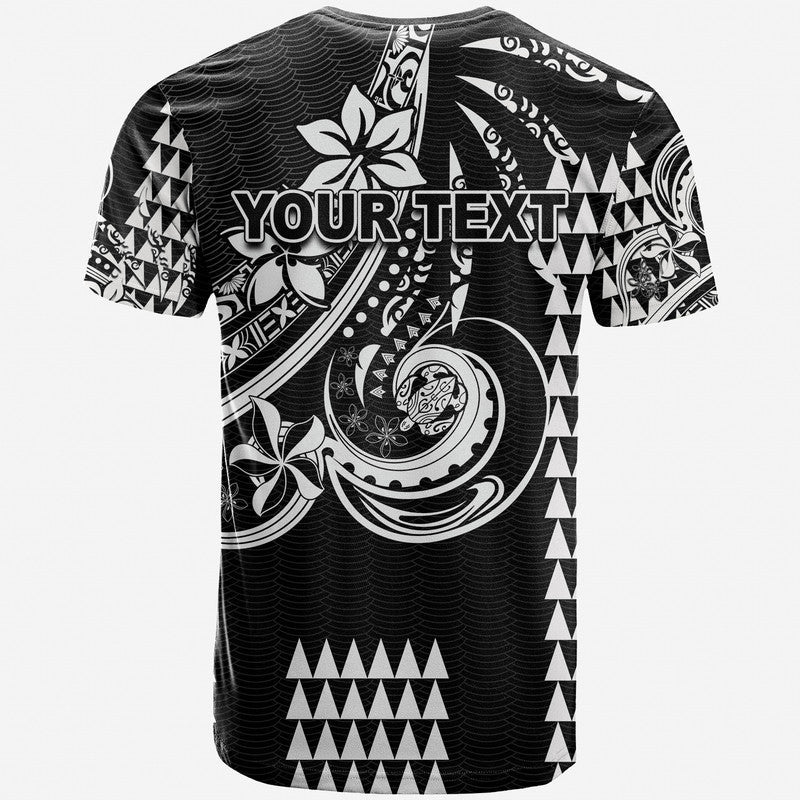 (Custom Personalised) Kakau Hawaiian Polynesian T Shirt Black