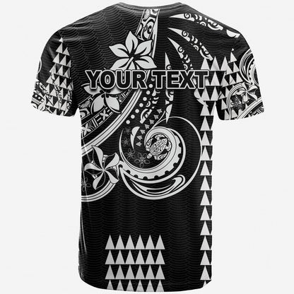 (Custom Personalised) Kakau Hawaiian Polynesian T Shirt Black