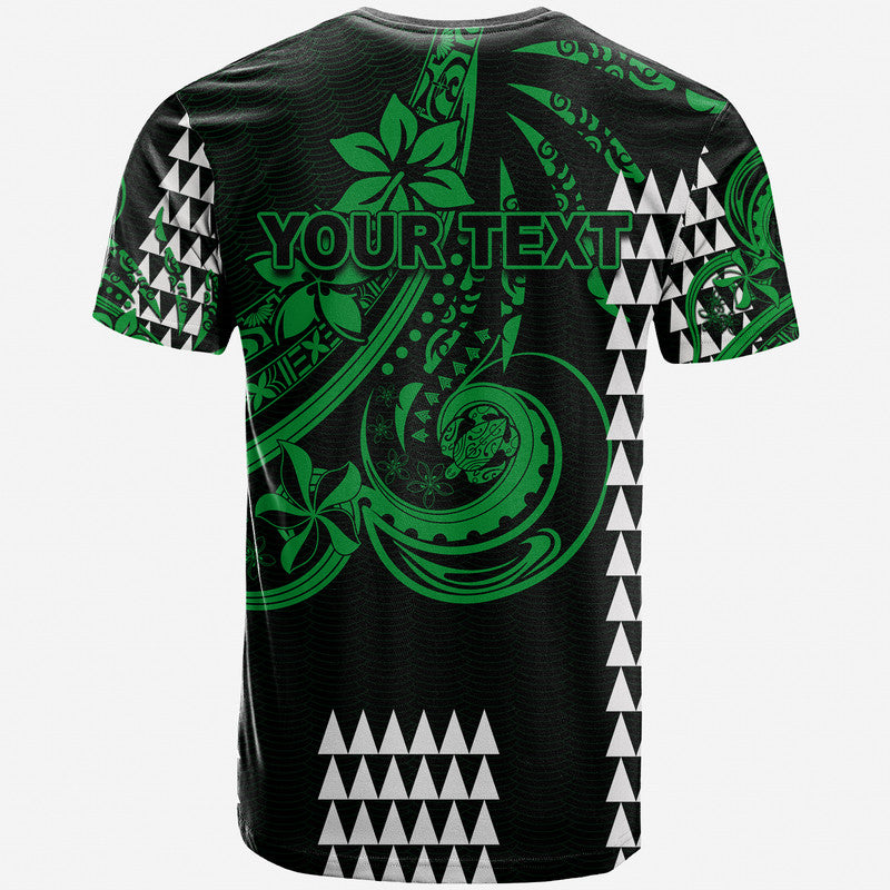 Custom Personalised Kakau Hawaiian Polynesian T Shirt Green