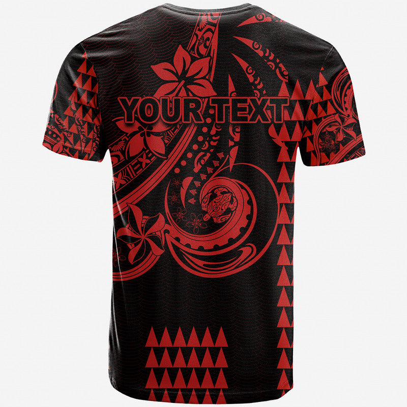 (Custom Personalised) Kakau Hawaiian Polynesian T Shirt Red