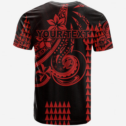 (Custom Personalised) Kakau Hawaiian Polynesian T Shirt Red