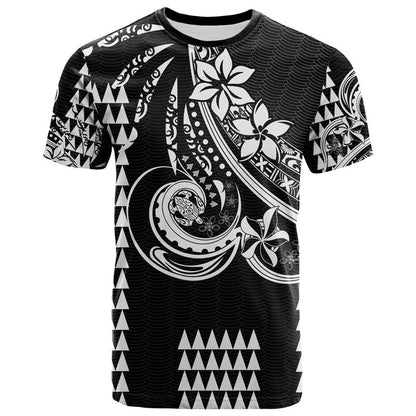 (Custom Personalised) Kakau Hawaiian Polynesian T Shirt Black