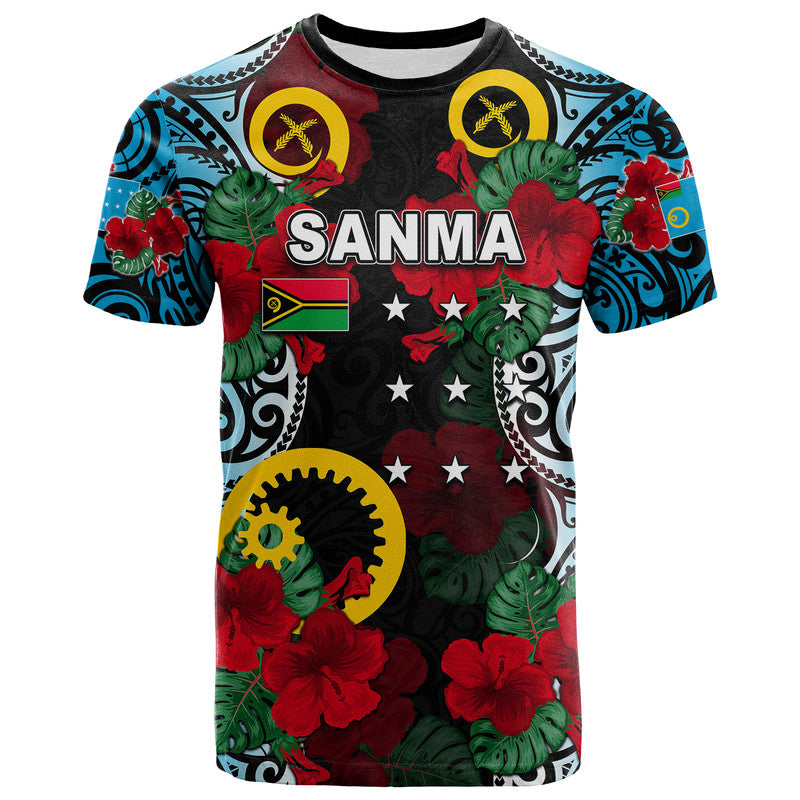 Vanuatu Sanma And Hibiscus T Shirt
