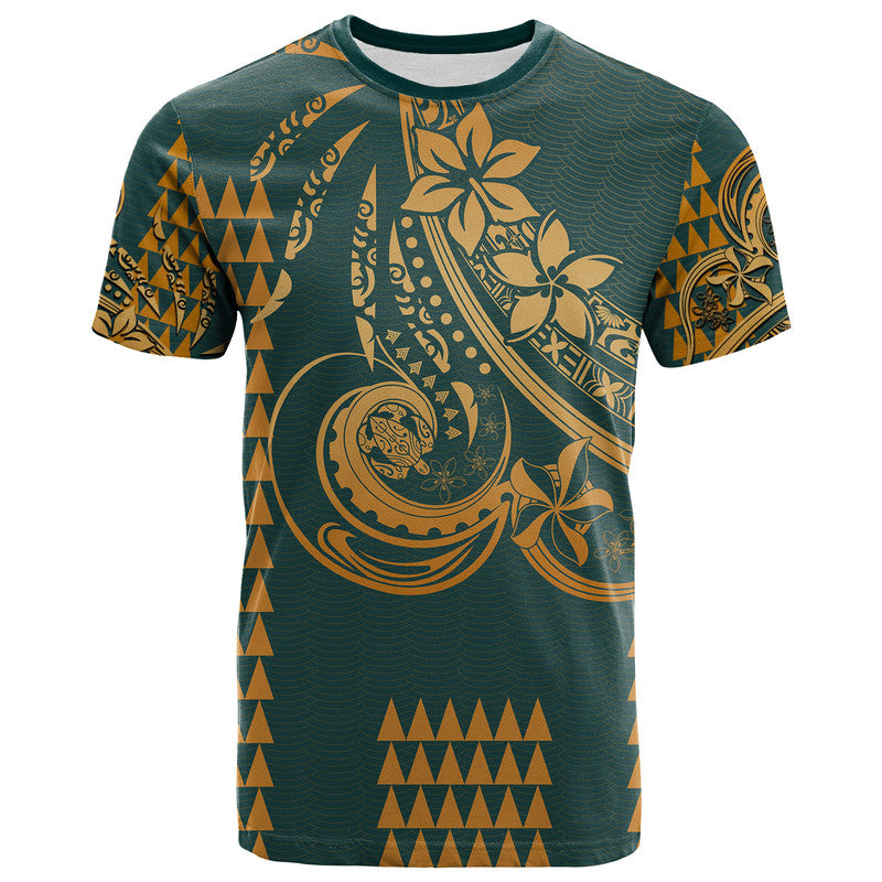 Hawaii Shirt Kakau Hawaiian Polynesian Plumeria Flowers Pattern T Shirt